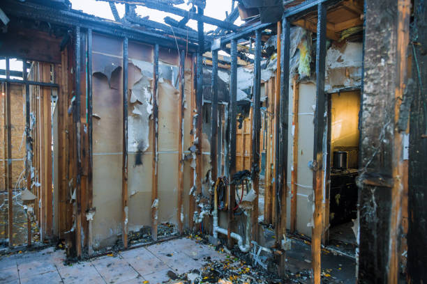 Professional Fire Damage Removal technician working in New Richmond, WI